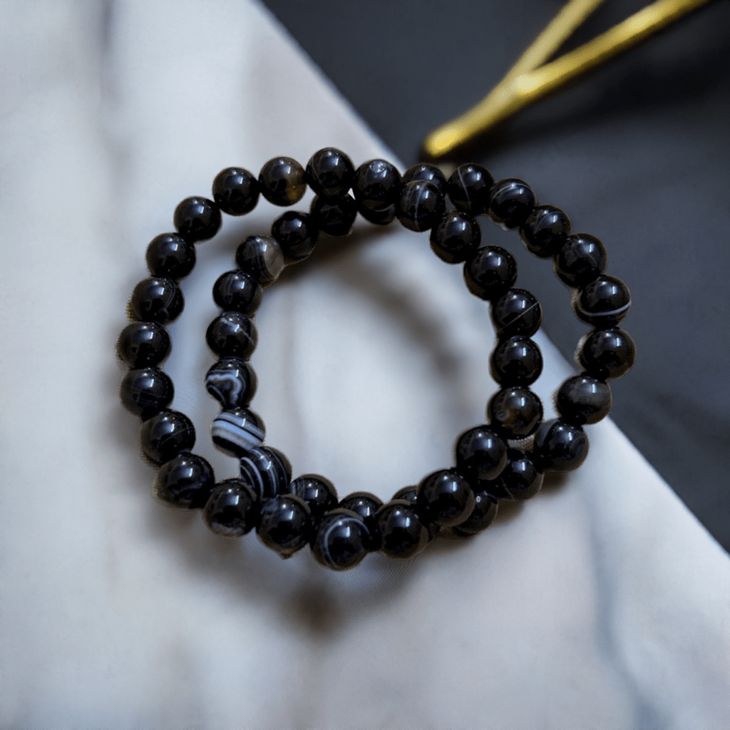 Black Hakik Crystal Bracelet for Protection from Evil Eye and Black Magic - Lifeved