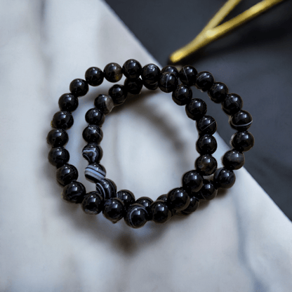 Black Hakik Crystal Bracelet for Protection from Evil Eye and Black Magic - Lifeved