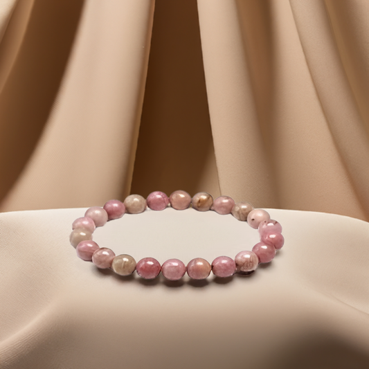 Heart's Resilience: Rhodonite Bracelet for Emotional Healing